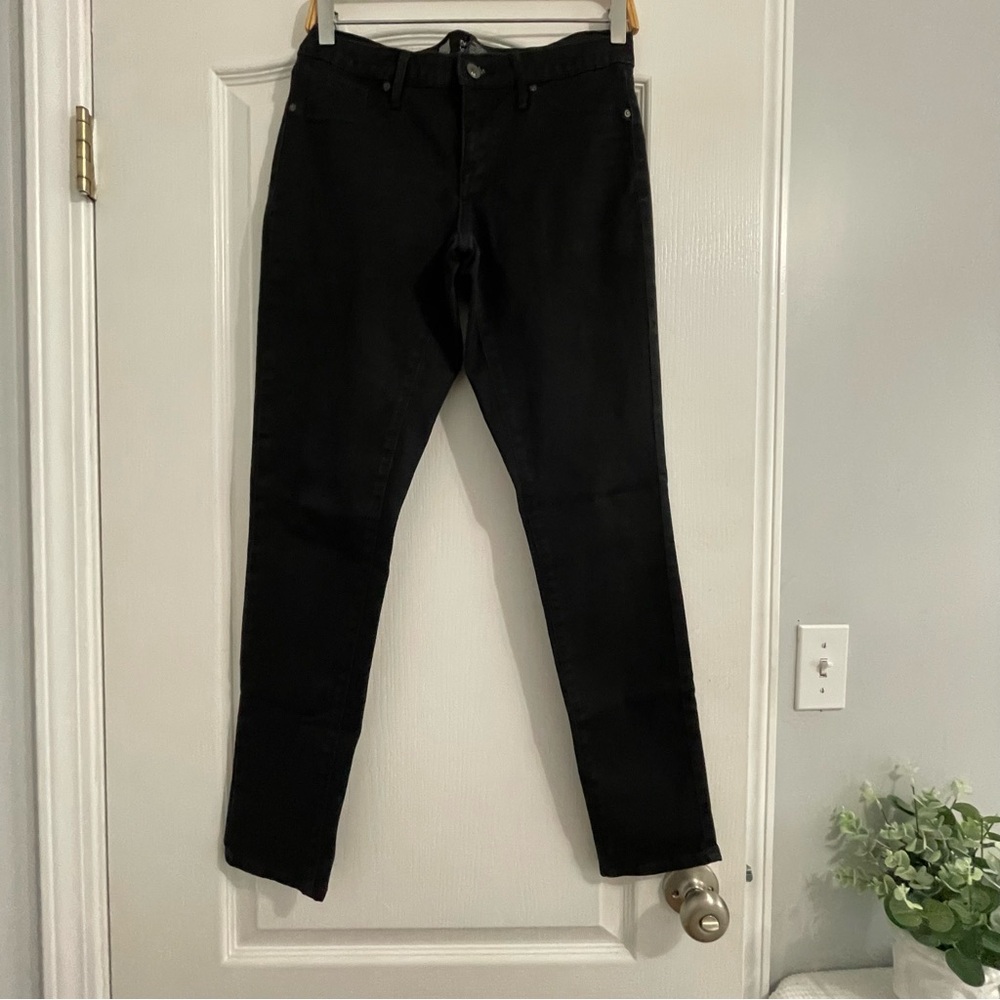 Mossimo Skinny Premium Denim Black Denim Jeans 6 Women's Size